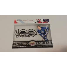 TOP-7 Tim Horton - Toronto Maple Leafs Top 100 Insert Set 2017-18 Tim Hortons UD Upper Deck